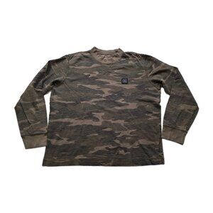 American Eagle Camo Sweatshirt Mens L Crewneck LS Logo Cotton Preppy Streetwear